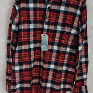 Rainforest Heavy Duty Men's Red and Black Plaid Shirt